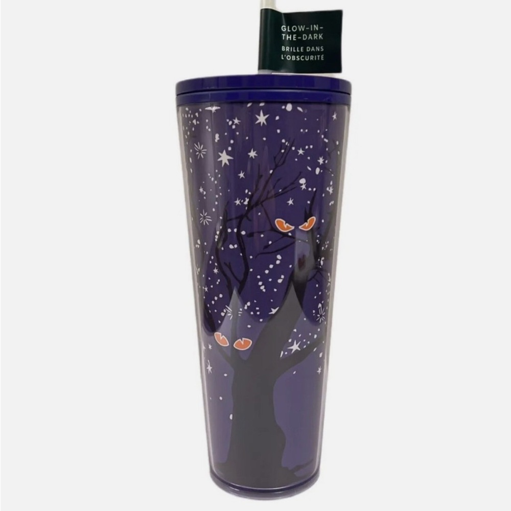 Glow-in-the-Dark Purple Starbucks Halloween Tumbler